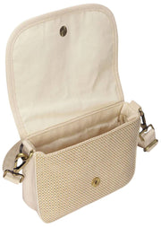 Sac à bandoulière tissé Hindbag Margault - Beige Nude