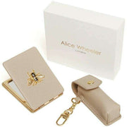 alice-wheeler-london-oblong-compact-mirror-and-lipstick-holder-gift-set---stone-beige-34387972