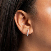Beginnings Cup Chain Earrings - Silver