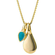 Beginnings December Semi-Precious Birthstone Necklace - Gold/Blue
