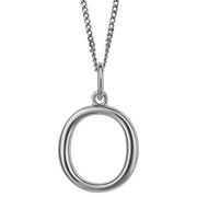 Beginnings O Initial Pendant - Silver