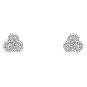 Beginnings Trilogy Stud Earrings - Silver