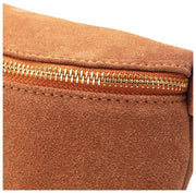 Grand sac à bandoulière en daim Elie Beaumont - Tan