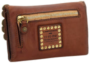 Porte-monnaie à clous Campomaggi Felloniche - Cognac Tan