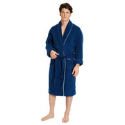 Bown of London Phoenix Towelling Dressing Gown - Navy