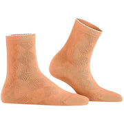 Chaussettes courtes Burlington Chelsea - Orange pêche