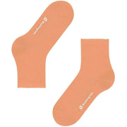 Chaussettes courtes Burlington Chelsea - Orange pêche