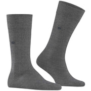 Burlington Dublin Socks - Steel Mel Grey