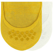 Lot de 2 paires de chaussettes invisibles Burlington Everyday - Blanc cassé