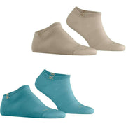 Lot de 2 paires de chaussettes pour baskets Burlington Everyday - Key Largo Blue