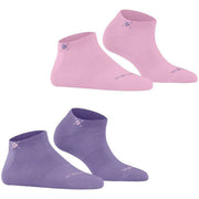 Lot de 2 paires de chaussettes pour baskets Burlington Everyday - Lilas