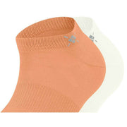Burlington Everyday Lot de 2 paires de chaussettes sneaker - Orange pêche