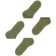 Lot de 2 paires de chaussettes pour baskets Burlington Everyday - Vert Salvia
