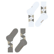 Lot de 2 paires de chaussettes Burlington Everyday Argyle - Light Grey Mel