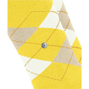 Lot de 2 paires de chaussettes Burlington Everyday Argyle - Jaune soleil