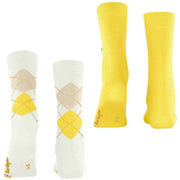 Lot de 2 paires de chaussettes Burlington Everyday Mix - Blanc cassé