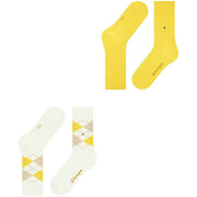 Lot de 2 paires de chaussettes Burlington Everyday Mix - Blanc cassé