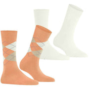 Lot de 2 paires de chaussettes Burlington Everyday Mix - Orange pêche