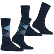 Lot de 2 paires de chaussettes Burlington Everyday Mix - Prune
