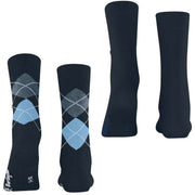 Lot de 2 paires de chaussettes Burlington Everyday Mix - Prune