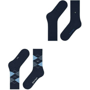 Lot de 2 paires de chaussettes Burlington Everyday Mix - Prune