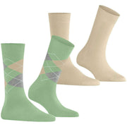 Lot de 2 paires de chaussettes Burlington Everyday Mix - Quiet Green