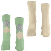 Lot de 2 paires de chaussettes Burlington Everyday Mix - Quiet Green