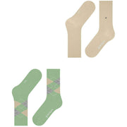 Lot de 2 paires de chaussettes Burlington Everyday Mix - Quiet Green