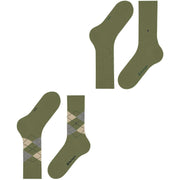 Lot de 2 paires de chaussettes Burlington Everyday Mix - Salvia Green
