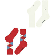 Lot de 2 paires de chaussettes Burlington Everyday Mix - Rouge tulipe
