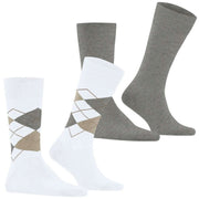 Lot de 2 paires de chaussettes Burlington Everyday Mix - Blanc