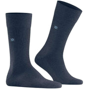 Burlington Leeds Socks - Dark Blue Mel