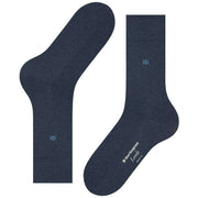 Burlington Leeds Socks - Dark Blue Mel