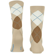 Chaussettes Burlington Rib Court - Beige Crème