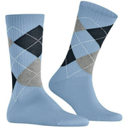 Chaussettes Burlington Rib Court - Bleu Cristal