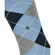 Chaussettes Burlington Rib Court - Bleu Cristal