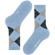 Chaussettes Burlington Rib Court - Bleu Cristal