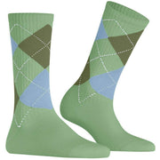 Chaussettes Burlington Rib Courtside - Vert Calme
