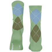 Chaussettes Burlington Rib Courtside - Vert Calme