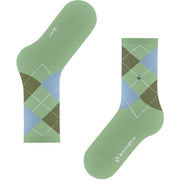 Chaussettes Burlington Rib Courtside - Vert Calme