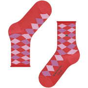 Chaussettes Courtes Burlington Sandy - Rouge Tulipe