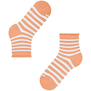 Chaussettes courtes Burlington Swansea - Orange pêche
