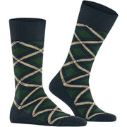 Chaussettes Tartan Burlington - Bleu Marine