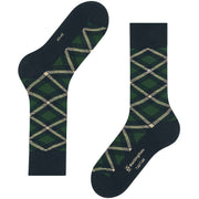 Chaussettes Tartan Burlington - Bleu Marine