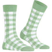 Chaussettes Burlington Vichy - Vert Calme
