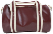 Fred Perry Classic Mini Barrel Bag - Oxblood/Ecru Crème