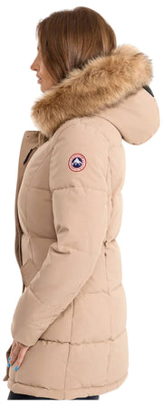 Helvetica Mountain Pioneers Parka à capuche Sarah - Beige taupe