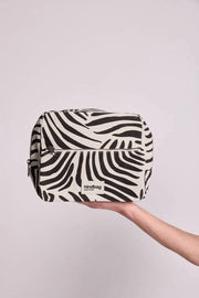 Trousse de Toilette Extra Large Hindbag Alix - Zèbre Écru