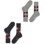 burlington-everyday-argyle-2-pack-socks---oil-mel-grey-34598159