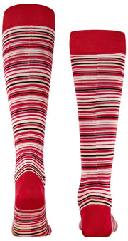 Chaussettes hautes Falke Microblock - Rouge Géranium